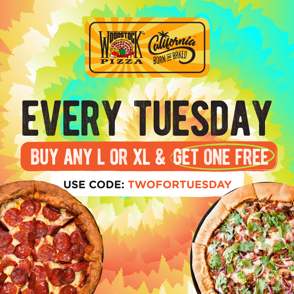 Every Tuesday Buy any L or XL & Get One Free. Use code: TWOFORTUESDAY