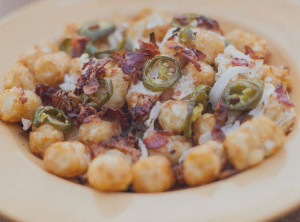 Loaded tots cheese bacon jalapenos