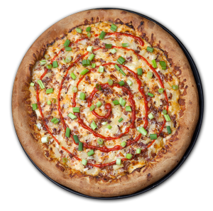 Menu Sriracha-cha pizza